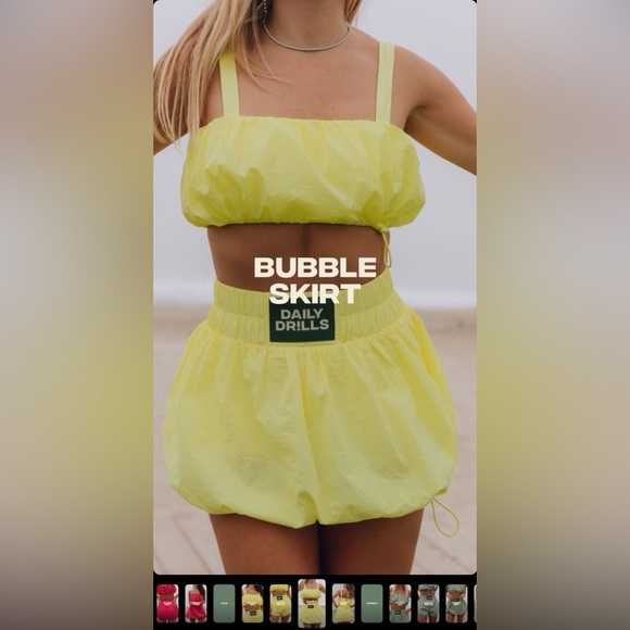 ⭐️MAJOR ISO⭐️ Daily Drills Bubble Sets in Pink, Yellow, or White in a size XS/S - Picture 6 of 9